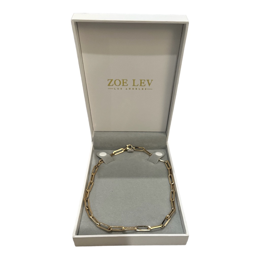 Zoe Lev - Los Angeles - 14k Gold Paperclip Chain 15 Inch 2150$